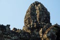 Bayon Temple with ancient giant stone faces of king, Angkor Wat, Siem Reap, Cambodia Royalty Free Stock Photo