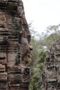 Bayon Temple in Angkor, Siem Reap, Cambodia Royalty Free Stock Photo