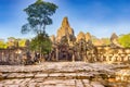 Bayon temple in Angkor Thom. Siem Reap. Cambodia Royalty Free Stock Photo