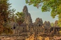 Bayon Temple Angkor Wat Cambodia Royalty Free Stock Photo