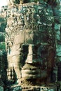 Bayon Temple in Angkor Wat, Cambodia Royalty Free Stock Photo