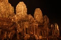 Cambodia. Angkor Thom City. Bayon temple. Siem Reap Province. Siem Reap City. Royalty Free Stock Photo