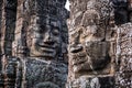 Bayon faces in the morning