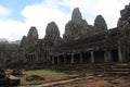 Cambodia. Angkor Thom City. Bayon Temple. Siem Reap Province. Siem Reap City. Royalty Free Stock Photo