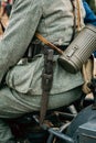 German soldier Wehrmacht with bayonet knife