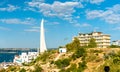 Bayonet and Sail obelisk, a soviet monument in Sevastopol, Crimea Royalty Free Stock Photo