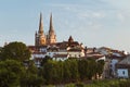 Bayonne, France cityscape with cathedral Royalty Free Stock Photo