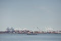 BAYONNE, NEW JERSEY - June 9, 2018: The Port Jersey Marine Terminal in New Jersey, NJ.