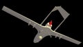 turkish drone Bayraktar TB2 illustration militar aircraft in ukraine