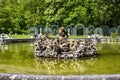Bayreuth, Germany - May 18, 2023: Fountain at the New Palace of historical Hermitage at Bayreuth, Bavaria, Germany Royalty Free Stock Photo
