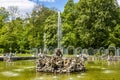 Bayreuth, Germany - May 18, 2023: Fountain at the New Palace of historical Hermitage at Bayreuth, Bavaria, Germany Royalty Free Stock Photo