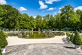 Bayreuth, Germany - May 18, 2023: Fountain at the New Palace of historical Hermitage at Bayreuth, Bavaria, Germany Royalty Free Stock Photo