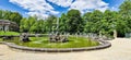 Bayreuth, Germany - May 18, 2023: Fountain at the New Palace of historical Hermitage at Bayreuth, Bavaria, Germany Royalty Free Stock Photo