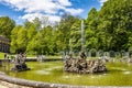 Bayreuth, Germany - May 18, 2023: Fountain at the New Palace of historical Hermitage at Bayreuth, Bavaria, Germany Royalty Free Stock Photo