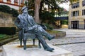 Bayreuth, Germany - October 13, 2023: Monument to Richard Wagner in central Bayreuth, where the famous composer lived the last Royalty Free Stock Photo