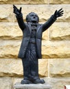 Bayreuth, Germany - October 13, 2023: A figure of Richard Wagner by Ottmar Hoerl in Bayreuth