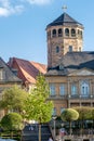 Bayreuth old town - with the octagonal tower of the Castle Church (SchloÃÅ¸kirche) Royalty Free Stock Photo