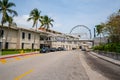 Bayside Marketplace Miami shut down to stop spread of Coronavirus Covid 19 pandemic Royalty Free Stock Photo