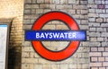 The signage of Bayswater