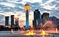 Nursultan Capital city of Kazakhstan Summer Evening skyline