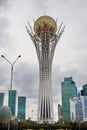 Bayterek Tower Astana - view fron the East Royalty Free Stock Photo