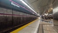 Bayview Subway Station Empty Platform Royalty Free Stock Photo