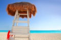 Baywatch sunroof Caribbean beach hut Royalty Free Stock Photo