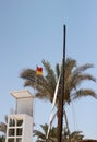 Baywatch tower on the beach