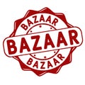 Bazaar grunge rubber stamp