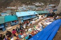 Bazaar in Namche Bazar village Royalty Free Stock Photo