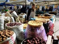 Bazaar Urgencz bazaar Urgencz dried fruits Uzbekistan people culture trade for sale of Uzbekistan