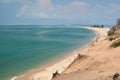 Magaruque island coastline. Bazaruto archipelago. Inhambane province. Mozambique Royalty Free Stock Photo