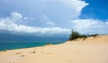 Bazaruto sand dunes and tropical sto rmin Mozambique