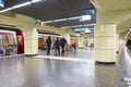 People exigent the subway on Bazilescu station