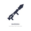 bazooka icon on white background. Simple element illustration from Weapons concept Royalty Free Stock Photo