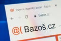 Bazos.cz Web Site. Selective focus.