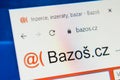 Bazos.cz Web Site. Selective focus. Royalty Free Stock Photo