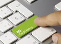 BB Credit rating - Inscription on Green Keyboard Key