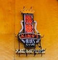 BB King's Blues Club Neon Sign at the Memphis Welcome Center Royalty Free Stock Photo