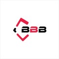 BBA creative minimalist letter logo. BBA unique vector initials alphabet letter logo designBBA creative minimalist letter logo. Royalty Free Stock Photo