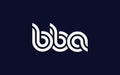 BBA Creative Unique Modern Letter Logo Design Royalty Free Stock Photo