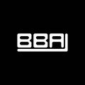 BBA letter logo creative design with vector graphic, BBA Royalty Free Stock Photo