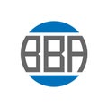 BBA letter logo design on white background. BBA creative initials circle logo concept. BBA letter design