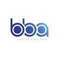 Bba logotype design template vector