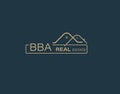 BBA Real Estate and Consultants Logo Design Vectors images. Luxury Real Estate Logo Design