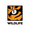 Wild Tiger Leopard Jaguar Cheetah Cat Eye Safari Zoo Logo Design vector template Royalty Free Stock Photo