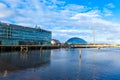 BBC Scotland building and Glasgow Science Centre, Scotland