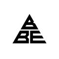 BBE triangle letter logo design with triangle shape. BBE triangle logo design monogram. BBE triangle vector logo template with red Royalty Free Stock Photo