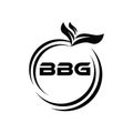 BBG letter logo Design. BBG Simple and modern monogram logo. Abstract Alphabet vector Design Royalty Free Stock Photo