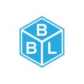 BBL letter logo design on black background. BBL creative initials letter logo concept. BBL letter design Royalty Free Stock Photo